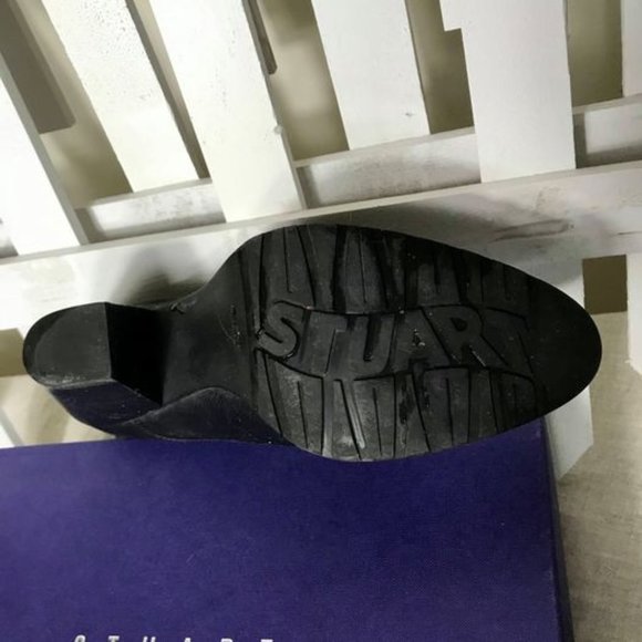 Stewart Weitzman Designer Footwear Black Leather Women's Heel Shoes Spain - Picture 6 of 6